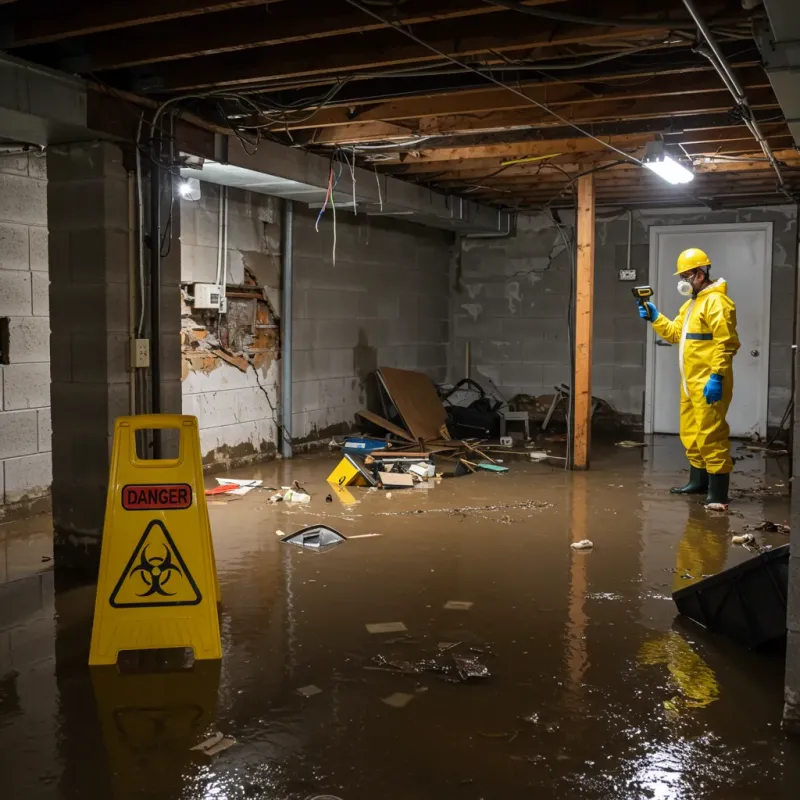 Flooded Basement Electrical Hazard in Thurston County, WA Property